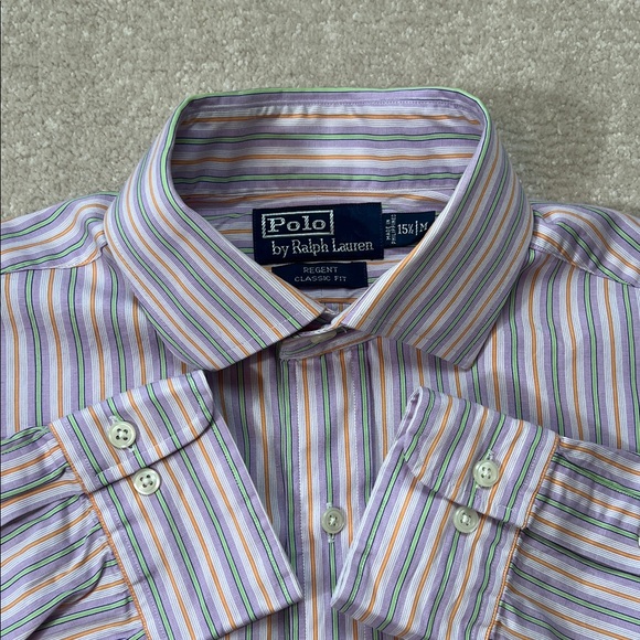 Polo Ralph Lauren Other - Polo by Ralph Lauren Striped Regent Classic Fit Dress‎ Shirt Mens 15½ / M